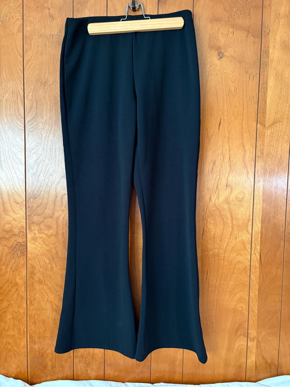 Joe Benbasset Black Ponte Flare Pants